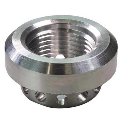 Bung - 12 AN Female - Weld-On - Vented / Baffled - Aluminum - Each Bung - 12 AN Female - Weld-On - Vented / Baffled - Aluminum - Each