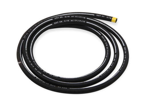 Power Steering Hose - 6 AN - 10 ft - Braided Fabric / Rubber - Black - Each