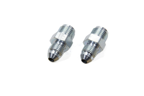 Fitting - Adapter - Straight - 4 AN Male to 1/2-20 in Inverted Flare Male - Steel - Zinc Oxide - Hardline - Pair