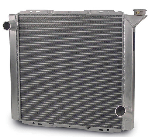 Radiator - Lightweight - 22 in W x 19 in H x 1.25 in D - Driver Side Inlet - Passenger Side Outlet - Aluminum - Natural - Each