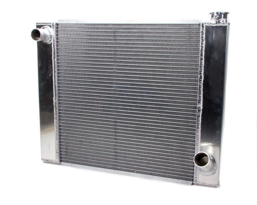 Radiator - Lightweight - 24 in W x 19 in H x 3 in D - Driver Side Inlet - Passenger Side Outlet - Aluminum - Natural - Each
