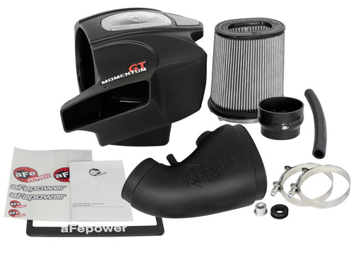 Air Induction System - Momentum GT - Reusable Oiled Filter - Plastic - Black - Mopar Gen III Hemi - Dodge Durango 2018-24 / Jeep Grand Cherokee 2012-21 - Kit