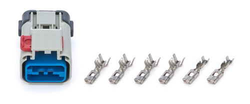 Electrical Connector - OEM Adapter - 6 Pin - Plastic - Gray - Each