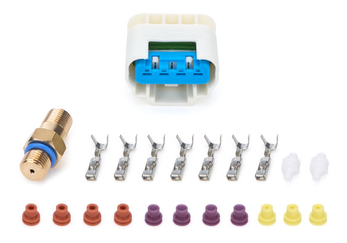 Electrical Connector - OEM Adapter - 4 Pin - Fitting Included - Plastic - White - Each