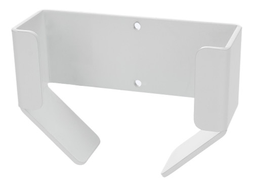 Tire Pressure Gauge Holder - Wall Mount - Aluminum - White Powder Coat - 5 in Max OD Tire Gauges - Each