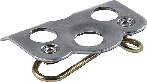 Quick Turn Mounting Bracket - Lightweight - Weld-On - 1.5 x 2 in - 0.063 in Thick - 1-3/8 in Long 0.375 in Reach Spring Included - 45 Degree Angle - Steel - Natural - Set of 50