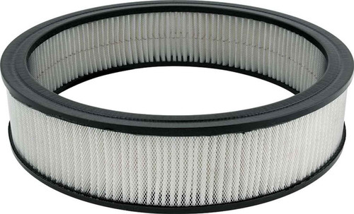 Air Filter Element - Round - 16 in Diameter - 3.5 in Tall - Wire Mesh Included - Paper - White - Each