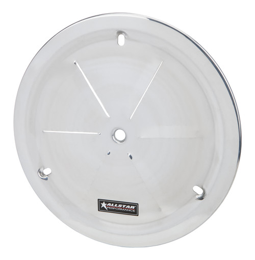 Mud Cover - Weld Style - Louvered - Aluminum - Polished - Weld Wheels - 15 in Wheels - Each