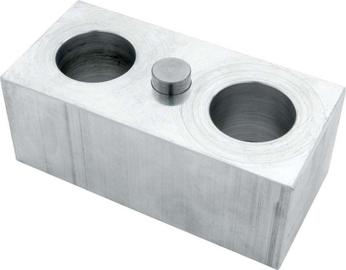 Leaf Spring Block - 2 in Height - 2.5 in Width - 5 in Length - 5/8 in Diameter Pin - Aluminum - Natural - Universal - Each
