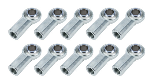 Rod End - Standard Series - Spherical - 3/4 in Bore - 3/4-16 in Right Hand Female Thread - Steel Ball - Steel - Zinc Oxide - Set of 10