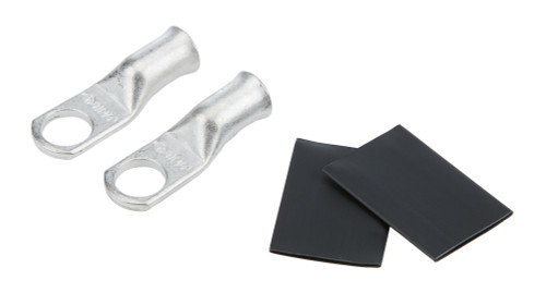 Battery Terminal - 4 Gauge - 3/8 in Eyelet - Heat Shrink Included - Tin Plated Copper - Pair
