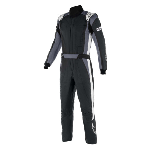 Driving Suit - GP Pro Comp V2 - 1-Piece - SFI 3.4A/5 - Boot-Cut - Multi-Layer - Aramid - Black / White - Size 56 - Large - Each Driving Suit - GP Pro Comp V2 - 1-Piece - SFI 3.4A/5 - Boot-Cut - Multi-Layer - Aramid - Black / White - Size 56 - Large - Each