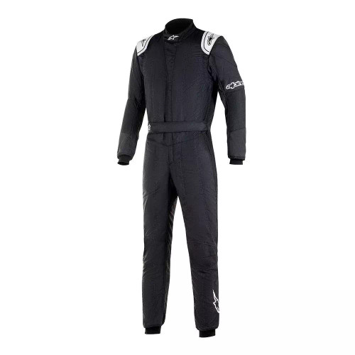 Driving Suit - GP Tech V3 - 1-Piece - FIA Approved - Double Layer - Nomex - Black - Large / X-Large - Each Driving Suit - GP Tech V3 - 1-Piece - FIA Approved - Double Layer - Nomex - Black - Large / X-Large - Each