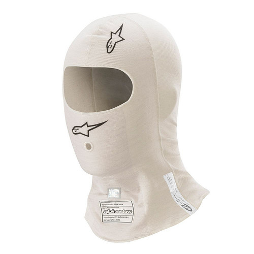 Head Sock - ZX Balaclava Evo V2 - Single Eyeport - SFI 3.3 - FIA Approved - Single Layer - Lenzing FR - White - One Size Fits All - Each
