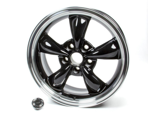 Wheel - Torq Thrust M - 17 x 7 in - 4.000 in Backspace - 5 x 4.75 in Bolt Pattern - Aluminum - Gloss Black Paint Center - Machined Lip - Each