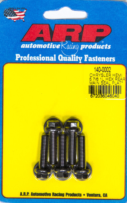 Rear Engine Cover Bolt Kit - Hex Head - Chromoly - Black Oxide - Mopar Gen III Hemi - Set of 5 Rear Engine Cover Bolt Kit - Hex Head - Chromoly - Black Oxide - Mopar Gen III Hemi - Set of 5