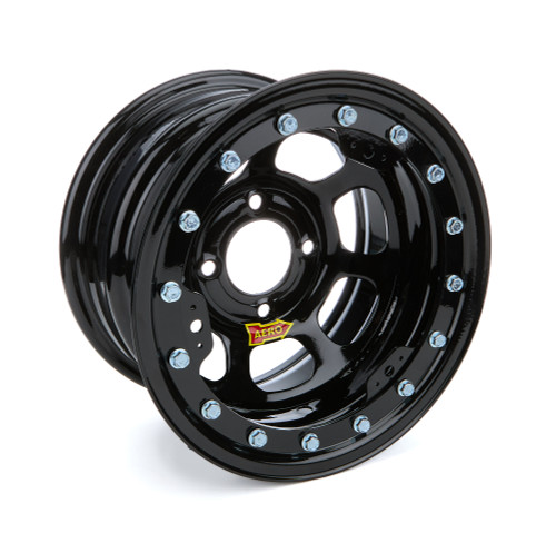 Wheel - 33-Series - 13 x 8 in - 3.000 in Backspace - 4 x 4.50 in Bolt Pattern - Beadlock - Steel - Black Powder Coat - Each