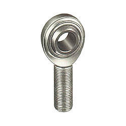 Rod End - CB Series - Spherical - 1/4 in Bore - 1/4-28 in Left Hand Male Thread - Steel Ball - Steel - Zinc Oxide - Each