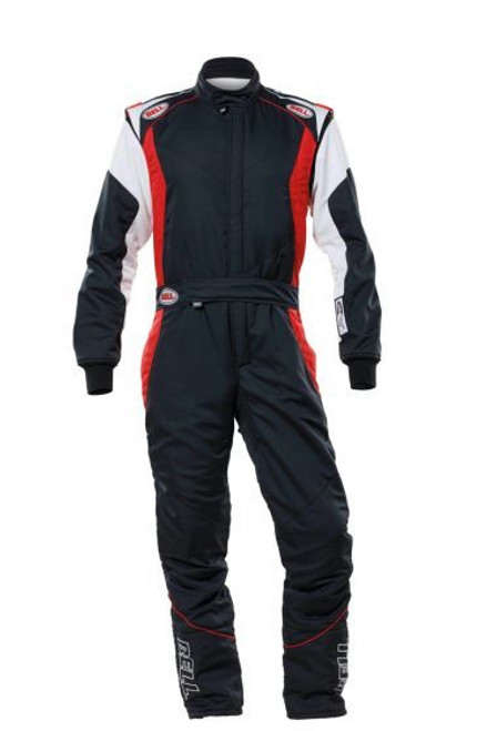 Driving Suit - PRO-TX Series - 1-Piece - SFI 3.2A/5 - Multi-Layer - Aramid - Black / Red - Large - Each