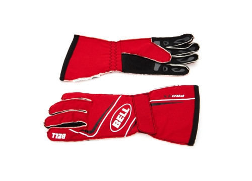 Driving Gloves - Pro-TX - SFI 3.3/5 - Double Layer - Aramid - Elastic Cuff - Red / Black - 2X-Large - Pair