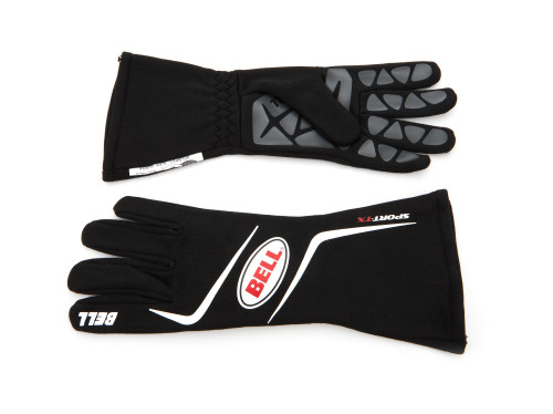 Driving Gloves - Sport-TX - SFI 3.3/5 - Double Layer - Aramid - Elastic Cuff - Black / Red - X-Large - Pair