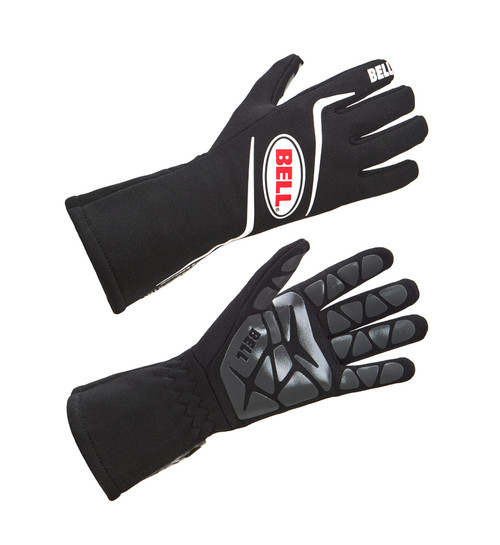 Driving Gloves - Sport-YTX - SFI 3.3/5 - Double Layer - Aramid - Elastic Cuff - Black - Youth Large - Pair