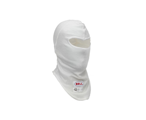 Head Sock - Balaclava - Single Eyeport - SFI 3.3 - Single Layer - Nomex - White - One Size Fits All - Each