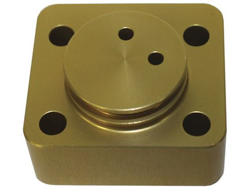 Manual Transmission Cover - Servo Cover - 10 AN Female Port - Aluminum - Gold Anodized - Bert Transmission - Each Manual Transmission Cover - Servo Cover - 10 AN Female Port - Aluminum - Gold Anodized - Bert Transmission - Each
