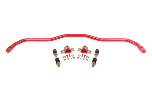 Sway Bar - Front - 1.25 in Diameter - Greasable Polyurethane Bushings - Steel - Red Powder Coat - GM X-Body 1968-74 - Kit