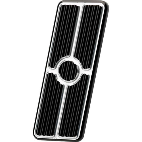 Pedal Pad - Gas - Stainless Hardware - Aluminum - Black Anodized - GM F-Body 1967-69 - Each