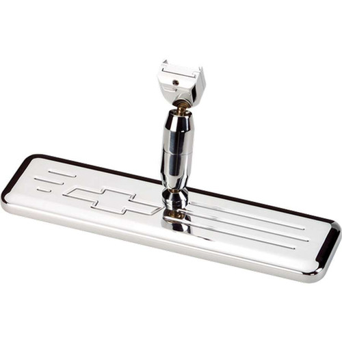 Mirror - Rear View - Rectangle - 9.375 in Wide x 2.438 in Tall - Bowtie - Aluminum - Polished - Each