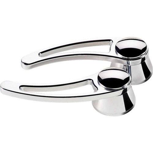 Door Handles - Traditional - Interior - 1/2 in Round Spline - Aluminum - Polished - Ford / GM - Pair