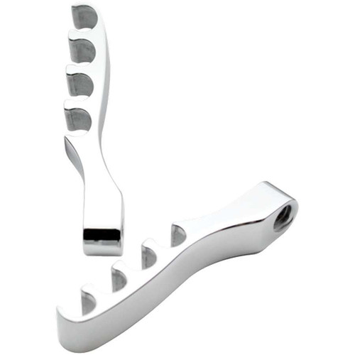 Spark Plug Wire Loom - 4 Wire - Cylinder Head Mount - 8.5 mm - Aluminum - Polished - Clip Style - Pair