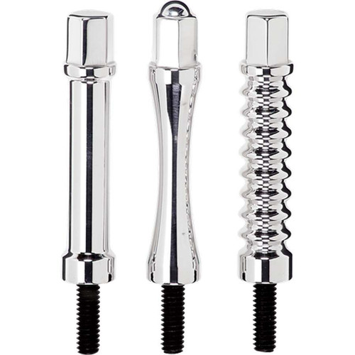 Valve Cover Fastener - Stud - 1/4-20 in Thread - 1.500 in Long - Hex Nuts - 2-7/8 in Long - Aluminum - Polished - Set of 4 Valve Cover Fastener - Stud - 1/4-20 in Thread - 1.500 in Long - Hex Nuts - 2-7/8 in Long - Aluminum - Polished - Set of 4