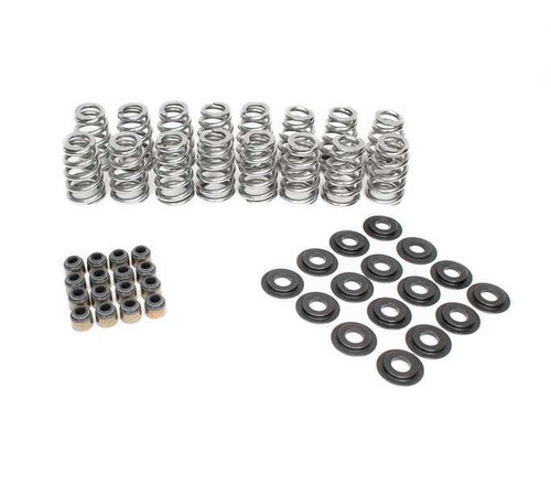 Valve Spring Kit - Ovate Beehive Spring - 384 lb/in Spring Rate - 1.100 in Coil Bind - 1.020 in / 1.285 in OD - Viton Seals / Seats - Kit