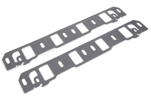 Intake Manifold Gasket - 0.06 in Thick - 1.28 x 2.1 in Rectangular Port - Fiber - Small Block Ford - Pair
