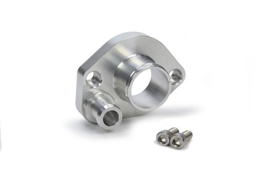 Water Neck - Straight - 1-1/2 in ID Hose - Gasket - Heater Hose Fitting - Stainless Hardware - Aluminum - Natural - Small Block Ford - Each Water Neck - Straight - 1-1/2 in ID Hose - Gasket - Heater Hose Fitting - Stainless Hardware - Aluminum - Natural - Small Block Ford - Each