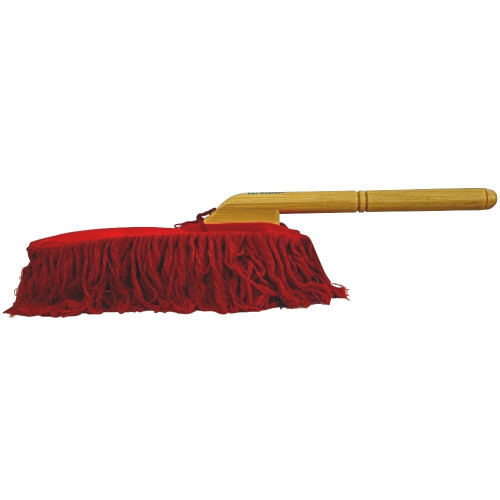 Car Duster - California Car Duster - 24.5 in Overall Length - 14 in Wood Handle - 14 x 3.25 in Head - Paraffin Baked Cotton - Red - Each