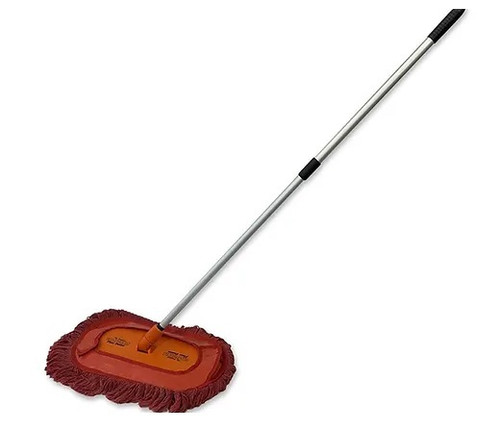 Car Duster - California Floor Duster XL - 46 in Adjustable Aluminum Handle - 9.5 x 17 in Head - Paraffin Baked Cotton - Red - Each Car Duster - California Floor Duster XL - 46 in Adjustable Aluminum Handle - 9.5 x 17 in Head - Paraffin Baked Cotton - Red - Each