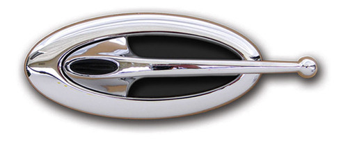 Door Handles - Elliptical - Interior - Ball End - Aluminum - Chrome - Kit