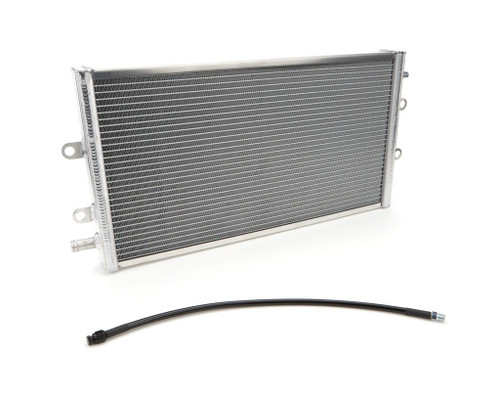 Heat Exchanger - 21.375 x 11.5 x 1.5 in Core - Single Pass - Hose Included - Aluminum - Natural - Cadillac ATS-V 2016-19 - Each Heat Exchanger - 21.375 x 11.5 x 1.5 in Core - Single Pass - Hose Included - Aluminum - Natural - Cadillac ATS-V 2016-19 - Each