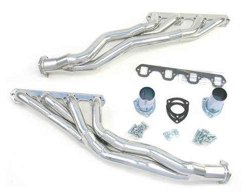 Headers - Tri-Y - 1.625 to 2 in Primary - 2.5 in Collector - Gaskets / Hardware / Reducers Included - Steel - Silver Ceramic - Small Block Ford - Ford Falcon / Ranchero 1960-65 - Pair Headers - Tri-Y - 1.625 to 2 in Primary - 2.5 in Collector - Gaskets / Hardware / Reducers Included - Steel - Silver Ceramic - Small Block Ford - Ford Falcon / Ranchero 1960-65 - Pair