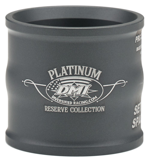 Wheel Center Spacer - Platinum Reserve Collection - 2.75 in Inside Diameter - 3.438 in Outside Diameter - 3.125 in Length - Aluminum - Gray Anodized - Each