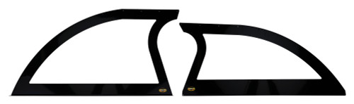 Sail Panel - Rear - Aluminum - Black Powder Coat - Dirt Late Model - Kit