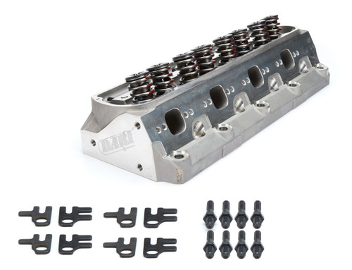 Cylinder Head - SHP - Assembled - 2.050 in / 1.600 in Valves - 205 cc Intake - 62 cc Chamber - 1.437 in Springs - Angle Plug - Aluminum - Small Block Ford - Each
