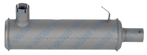 Muffler - 1.375 in Side Inlet - 1.5 in Center Outlet - 12 x 3.25 in Round Body - 14.63 in Long - Steel - Aluminized - Tractor - Each Muffler - 1.375 in Side Inlet - 1.5 in Center Outlet - 12 x 3.25 in Round Body - 14.63 in Long - Steel - Aluminized - Tractor - Each