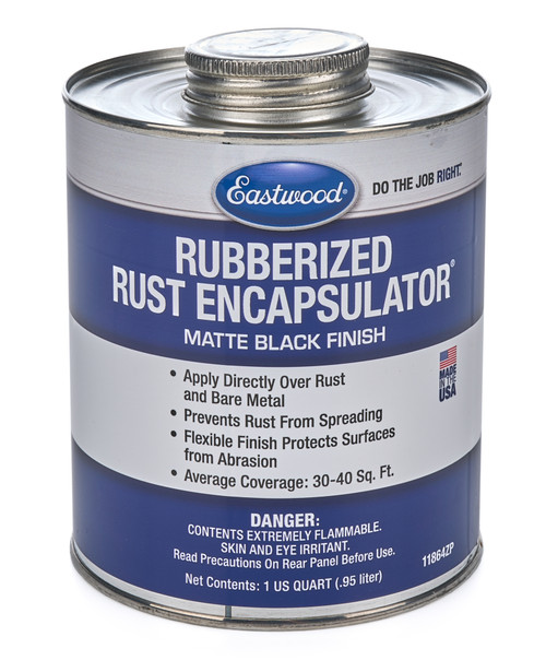 Paint - Rubberized Rust Encapsulator - Black - 1 qt Can - Each