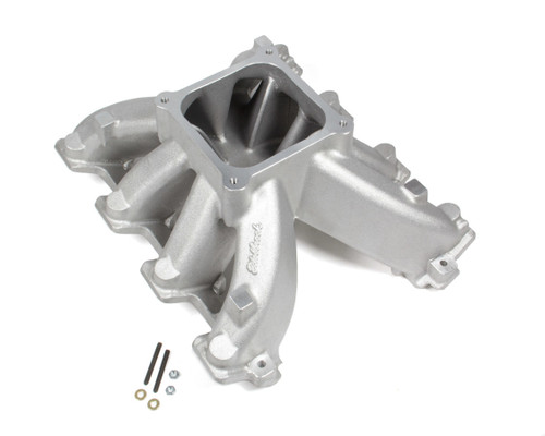 Intake Manifold - Super Victor - Dominator Flange - Single Plane - Rectangle Port - Aluminum - Natural - GM LS-Series - Each