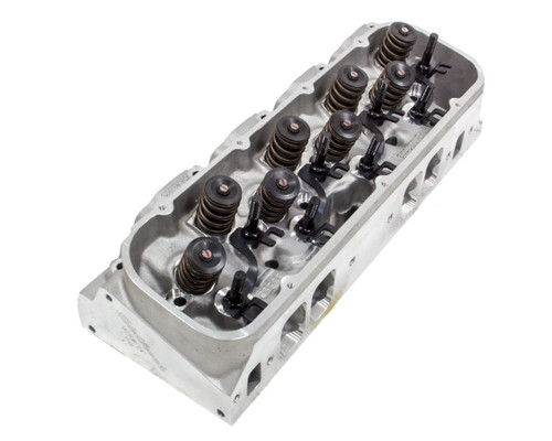 Cylinder Head - Victor JR. - Assembled - 2.250 / 1.900 in Valves - 300 cc Intake - 106 cc Chamber - 1.550 in Springs - Angle Plug - Aluminum - Big Block Chevy - Each