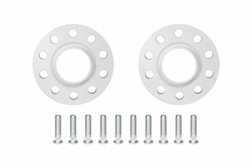 Wheel Spacer - 4 x 100 mm Bolt Pattern - 15 mm Thick - Wheel Studs Included - Aluminum - Clear Anodized - Pair